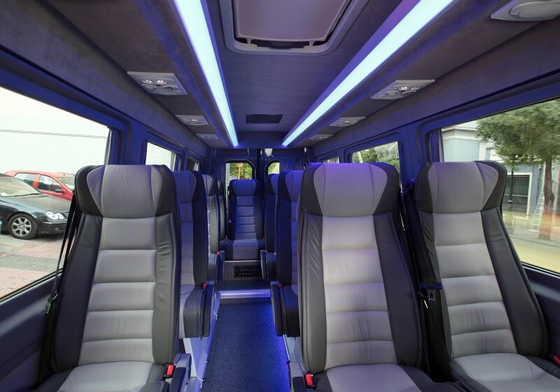 Oshkosh 18 Passenger Van/Minibus Interior