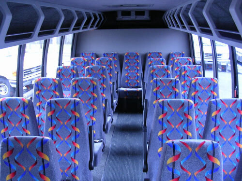 West Allis 24 Passenger Mini Bus Interior