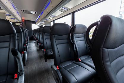 Sheboygan 45 Passenger Mini Coach Interior