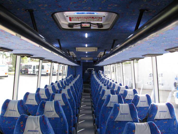 Oshkosh 56 Passenger Charter Bus Interior