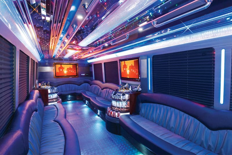 Oshkosh 20 Passenger Party Bus Interior